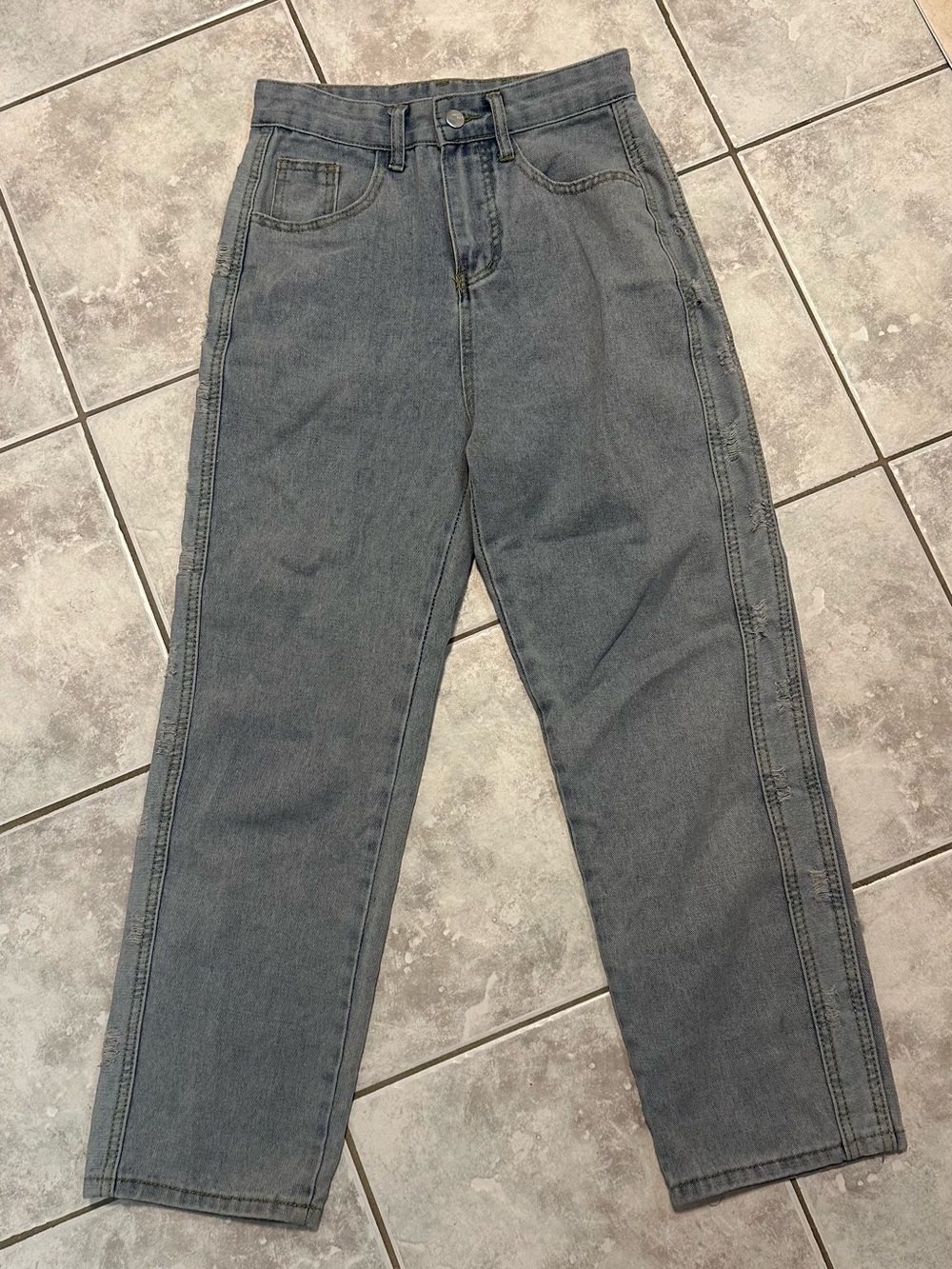 Women's High-Rise Ankle Jeans in Washed Gray